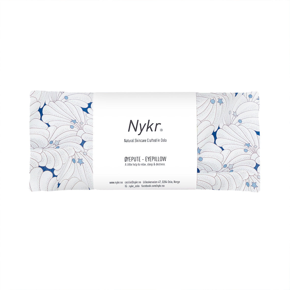 Eyepillow -Poiret Shell (blå)