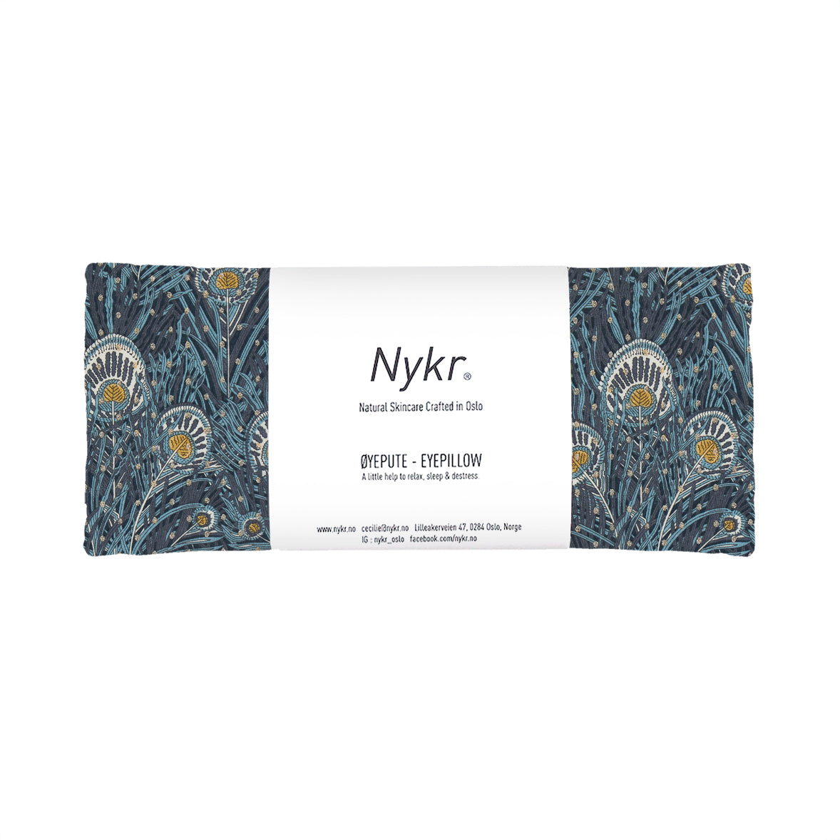 Eyepillow -Hera (Blue and metallic)