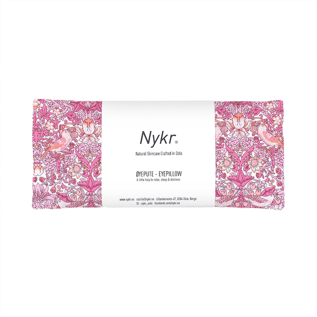 Eyepillow -Strawberry Thief (pink)