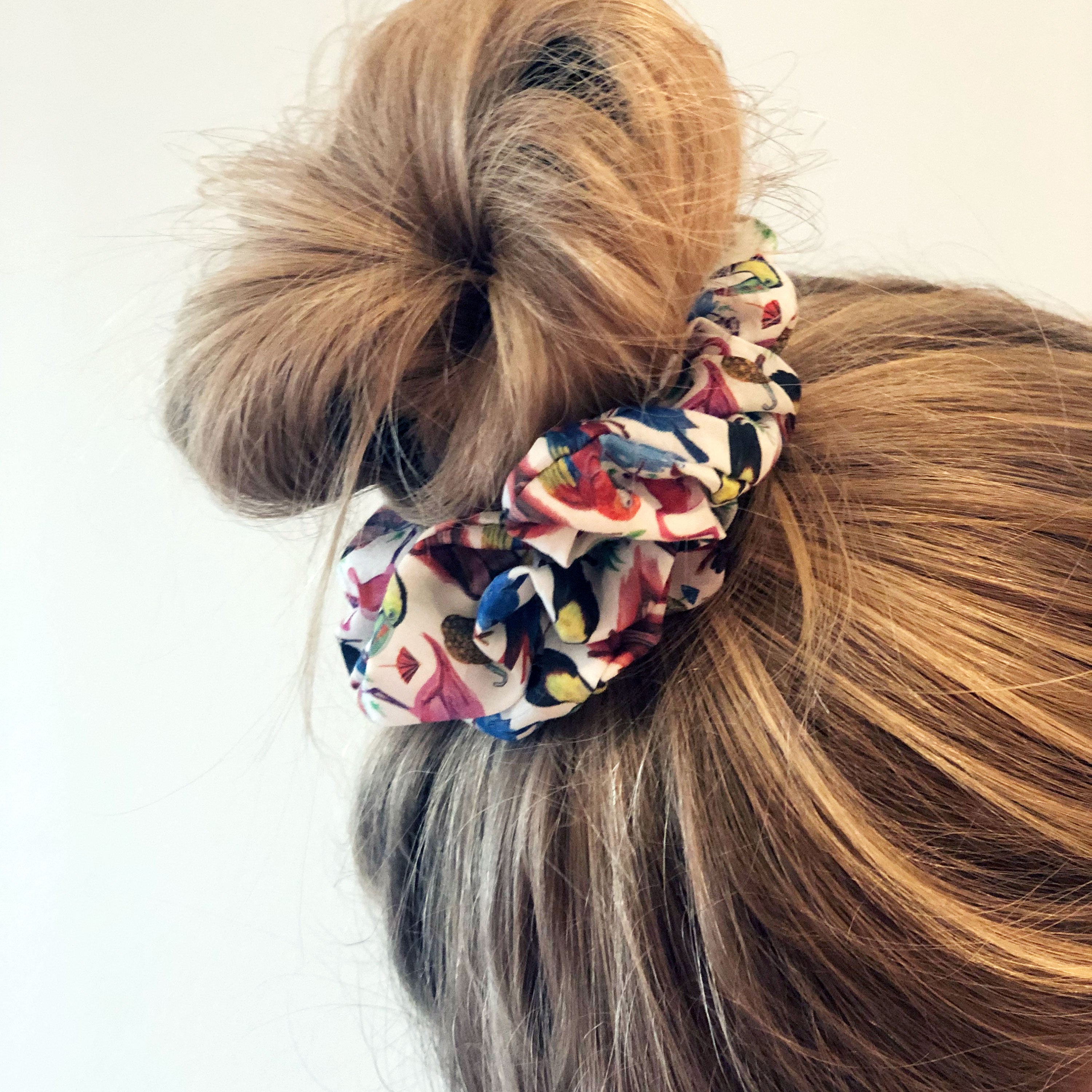 Scrunchie -Birds of Paradise