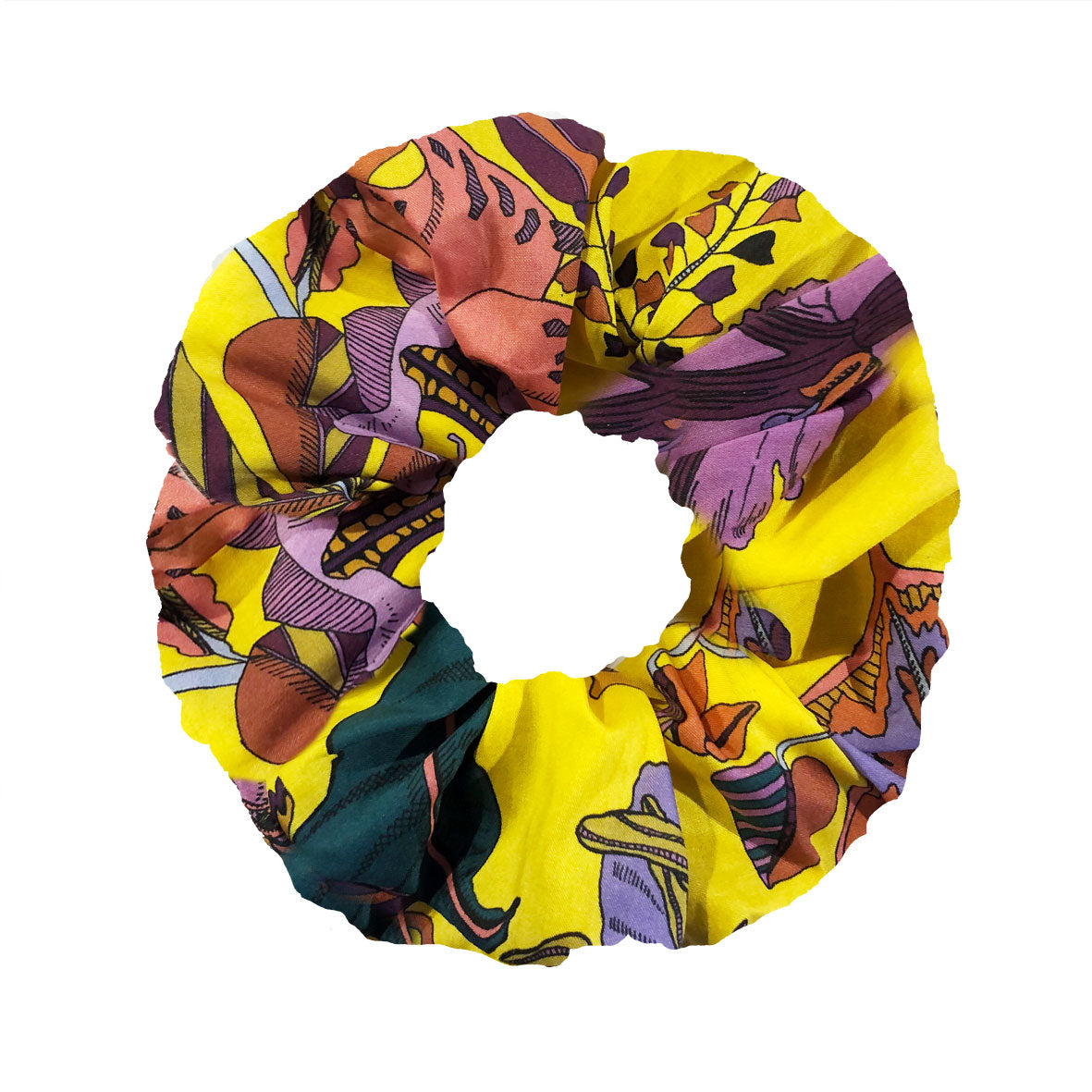 Scrunchie -Fantasy Land Yellow